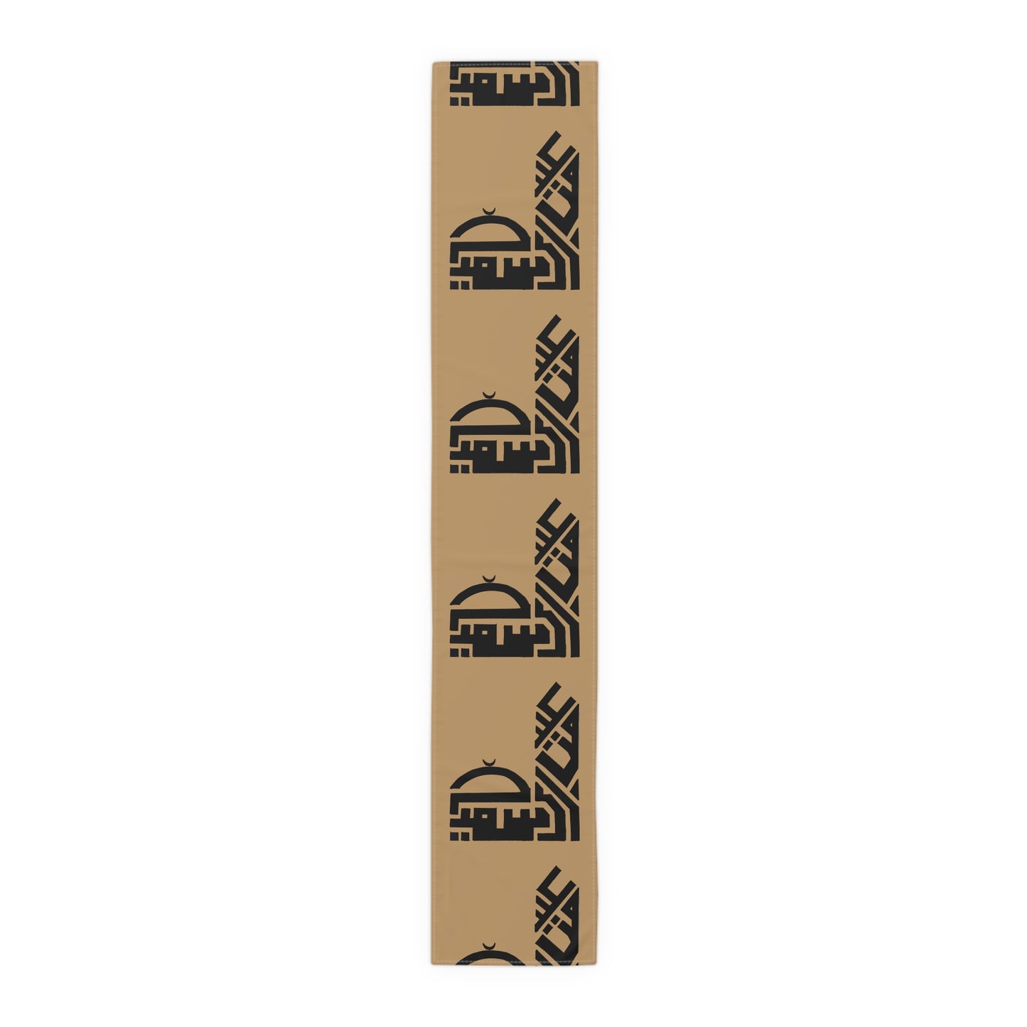 Modern Islamic Design Table Runner - Elegant Cotton & Poly Home Decor