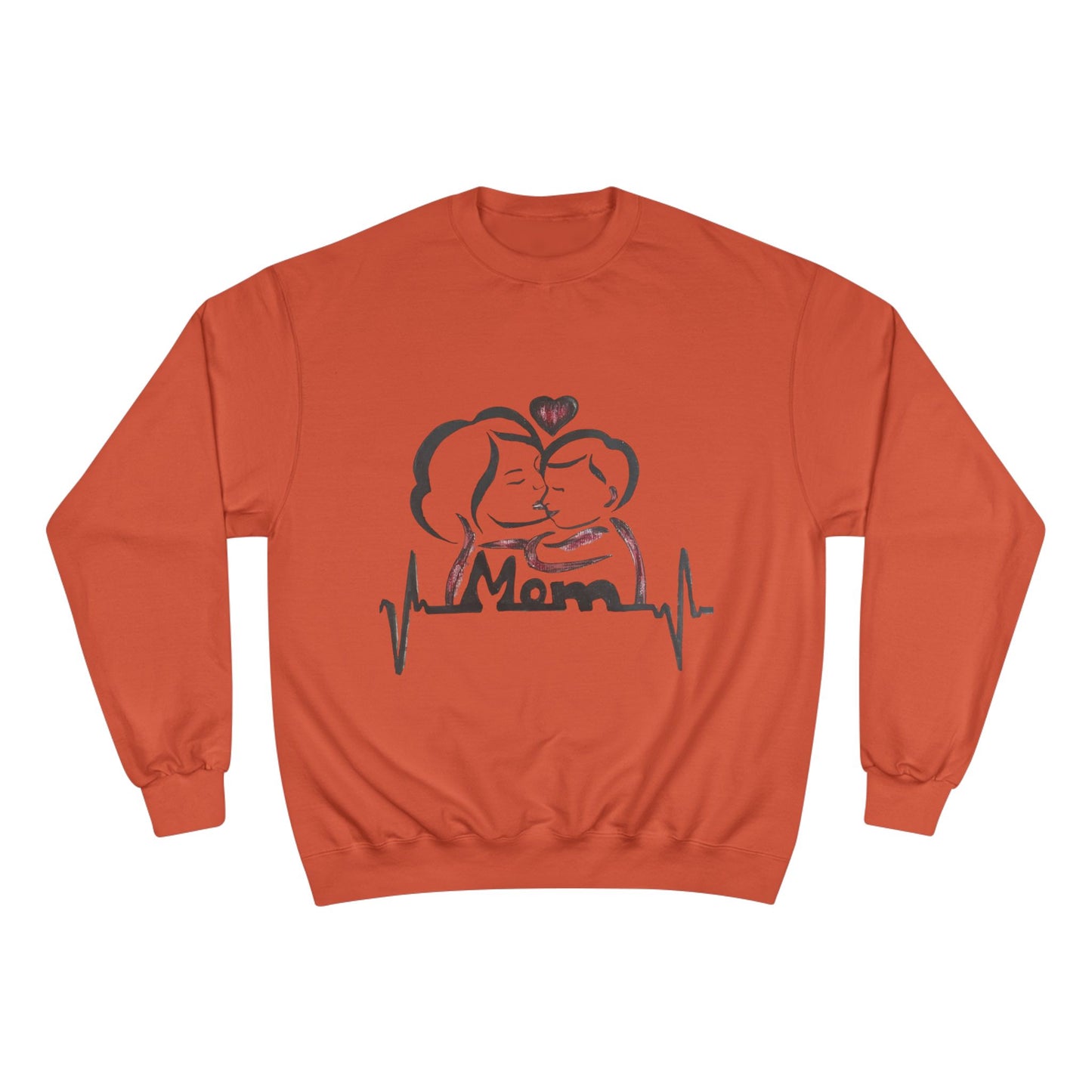 Mom Love Sweatshirt - Perfect Gift for Moms, Cozy Crewneck, Valentines, Mother's Day, Heartbeat Design