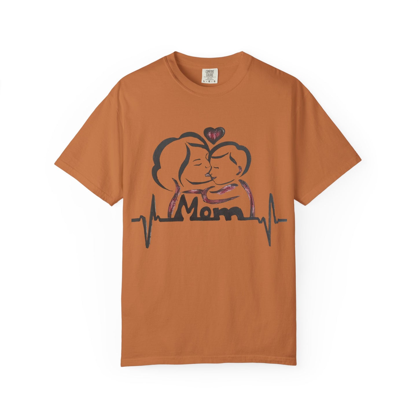Heartfelt Mom T-Shirt | Cozy Unisex Garment-Dyed Tee, Perfect for Mother's Day, Family Gatherings, Gift for Moms, Love and Connection