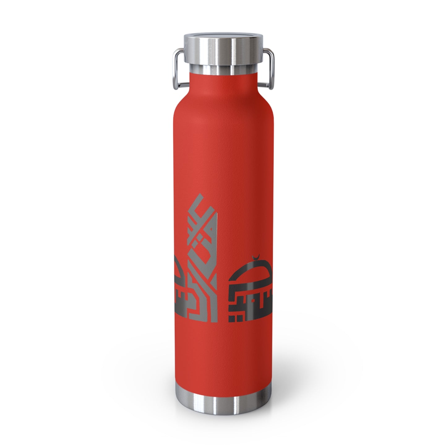 Artistic Copper Vacuum Insulated Bottle - 22oz Travel Flask with Mosque Design