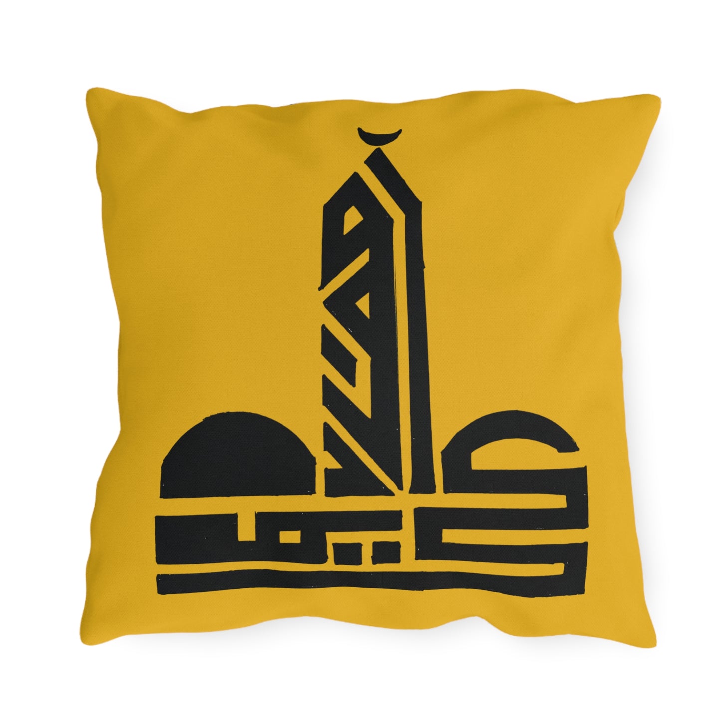 Artistic Outdoor Pillows - Decorative Cushion with Geometric Design for Patio and Garden