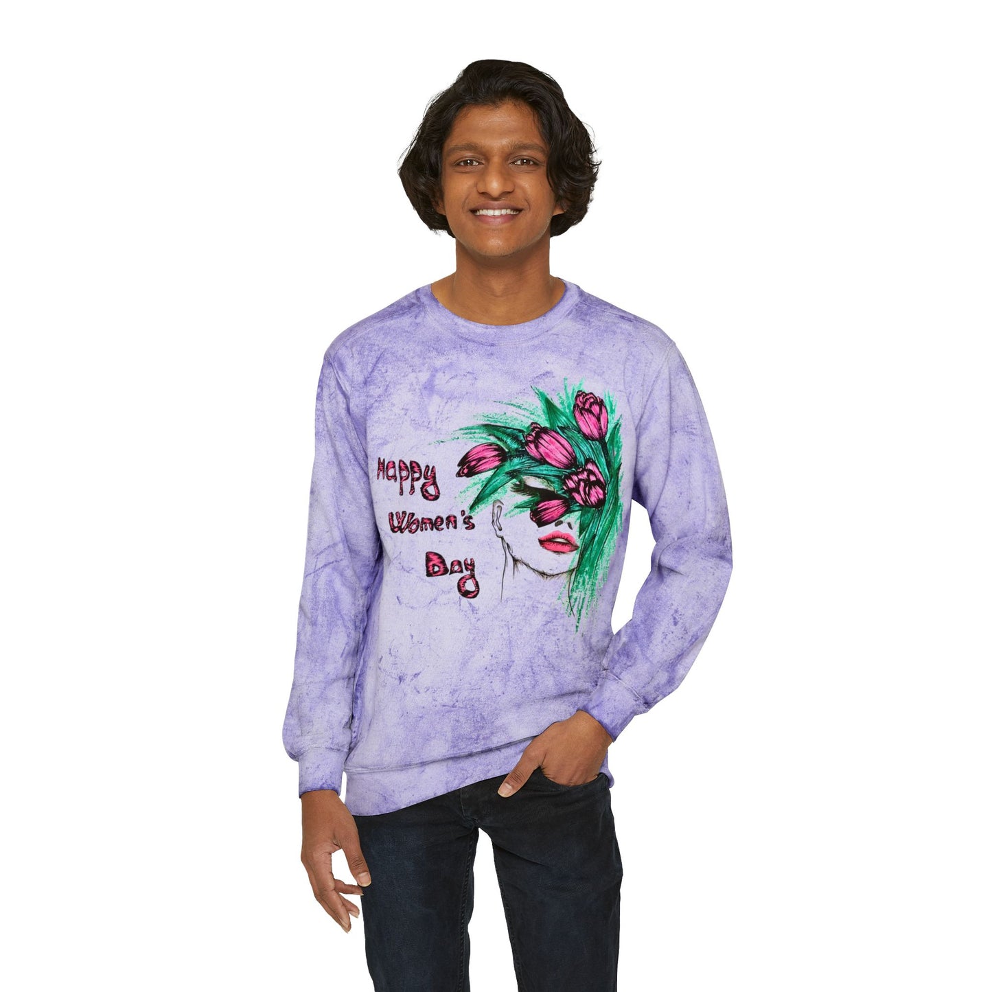 Unisex Color Blast Crewneck Sweatshirt