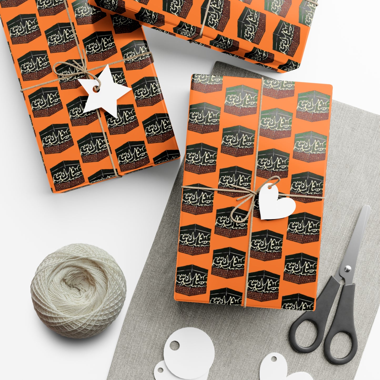 Halloween Gift Wrap Papers with Spooky Pattern