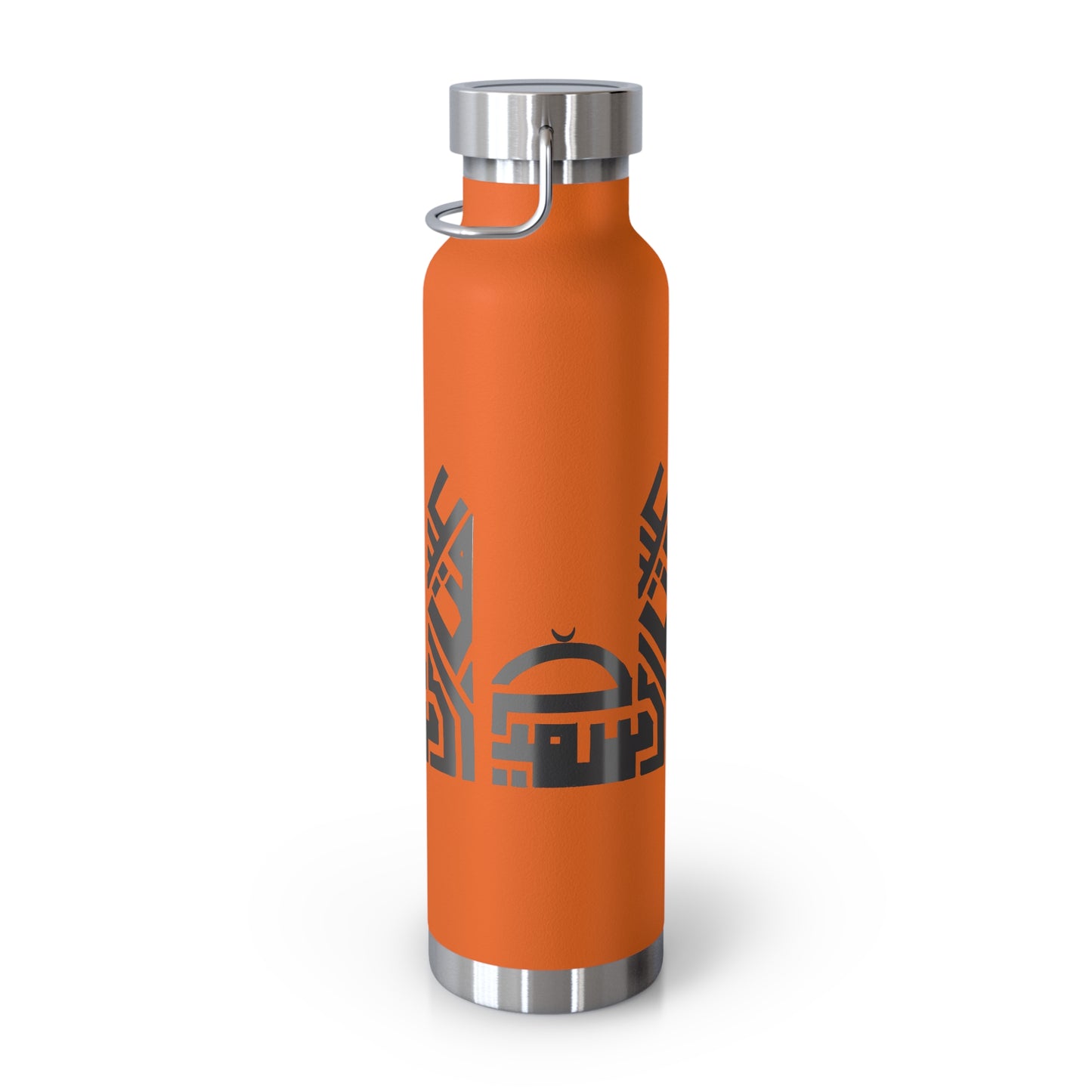 Artistic Copper Vacuum Insulated Bottle - 22oz Travel Flask with Mosque Design