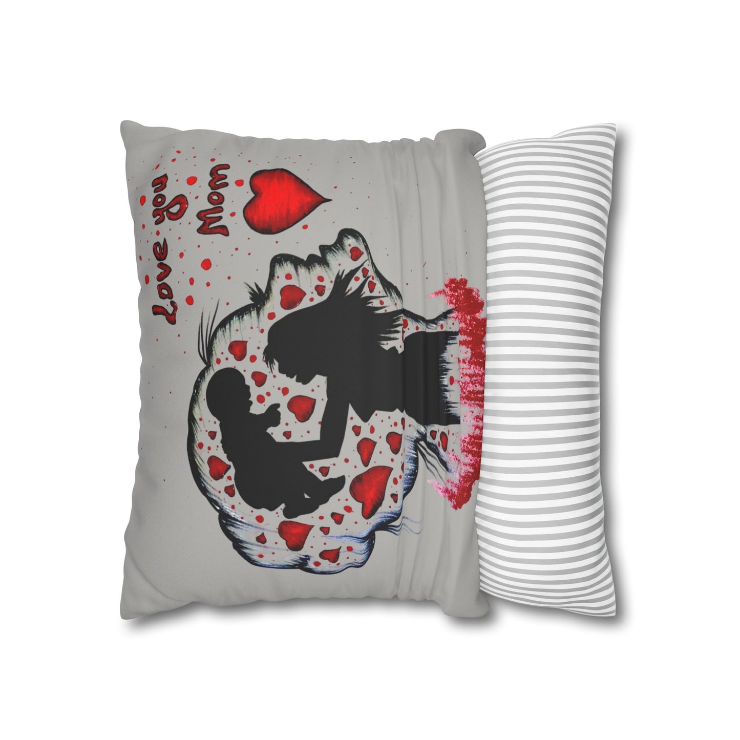 Faux Suede Square Pillowcase