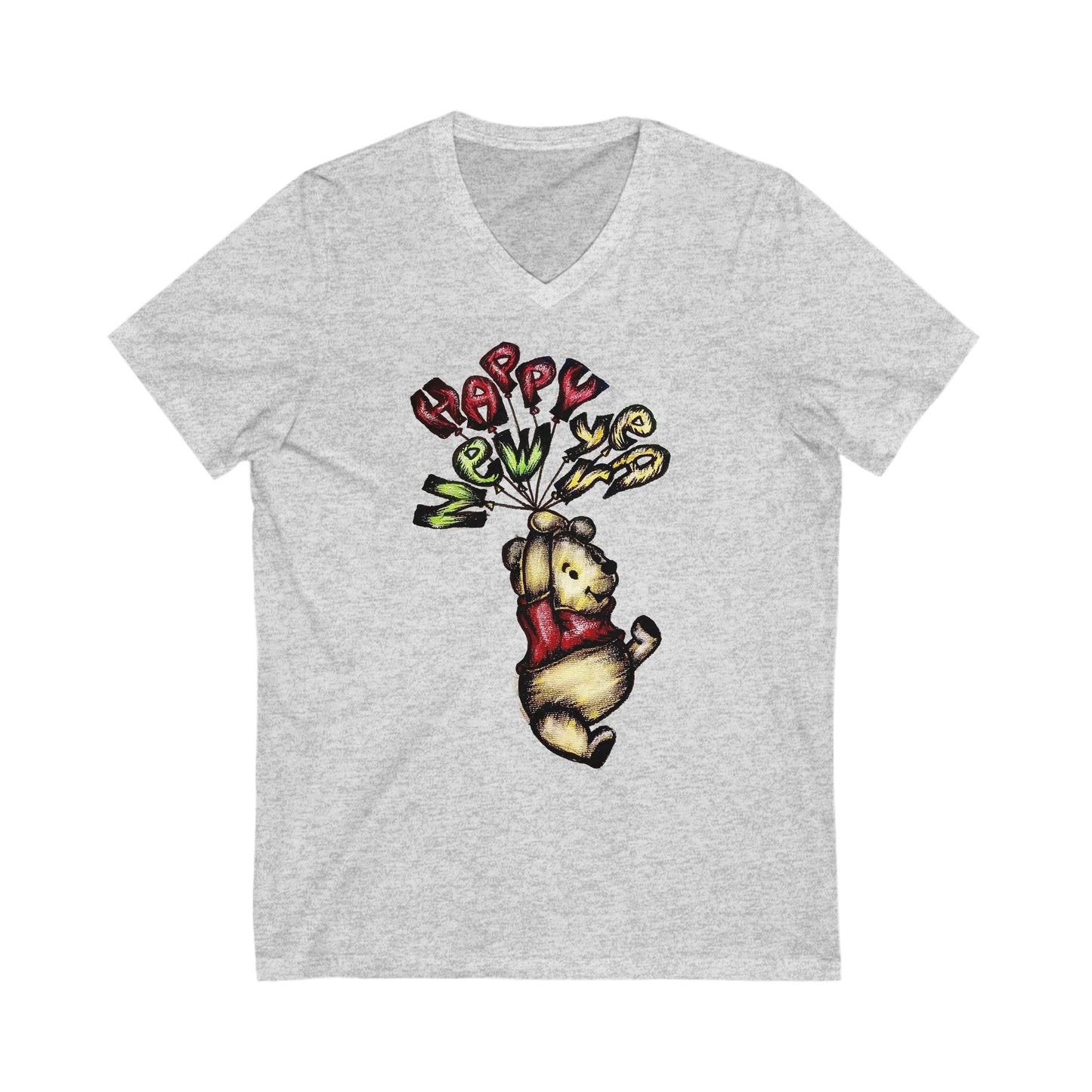Unisex Jersey Short Sleeve V-Neck Tee