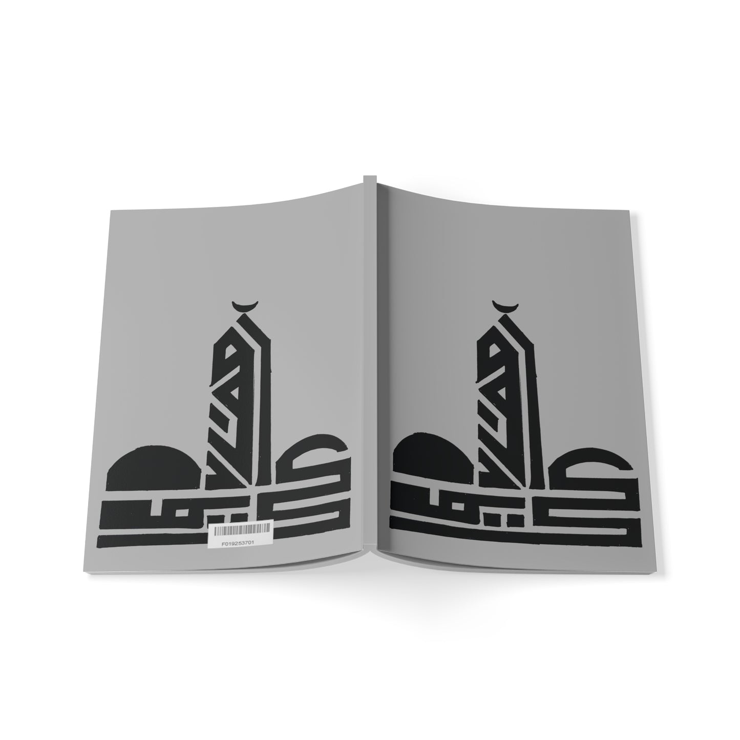 Elegant A5 Softcover Notebook with Calligraphic Design