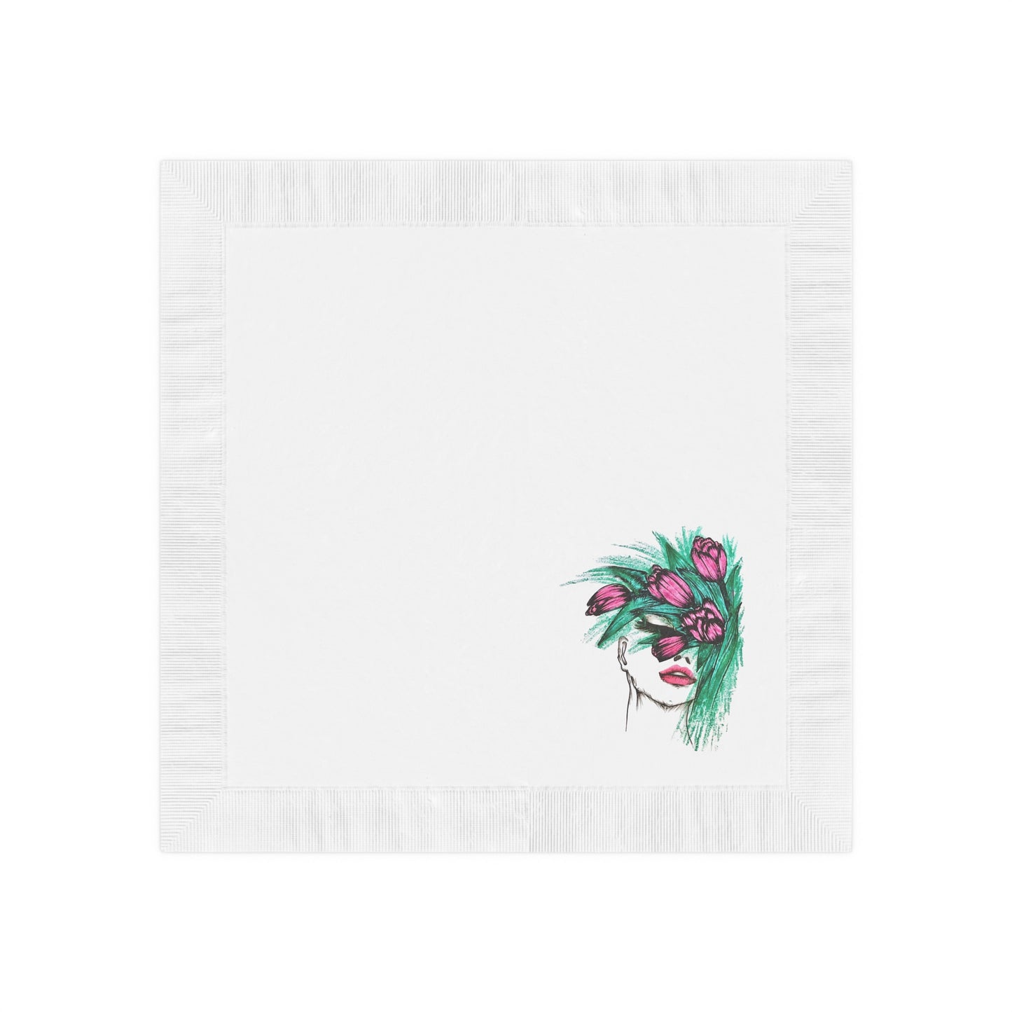 White Coined Napkins