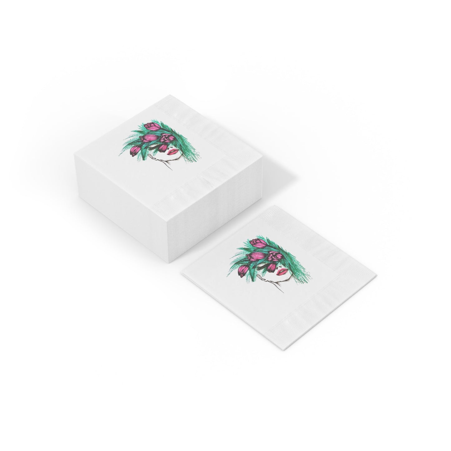 White Coined Napkins