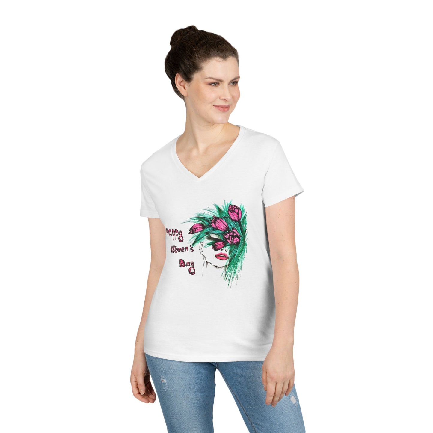 Ladies' V-Neck T-Shirt
