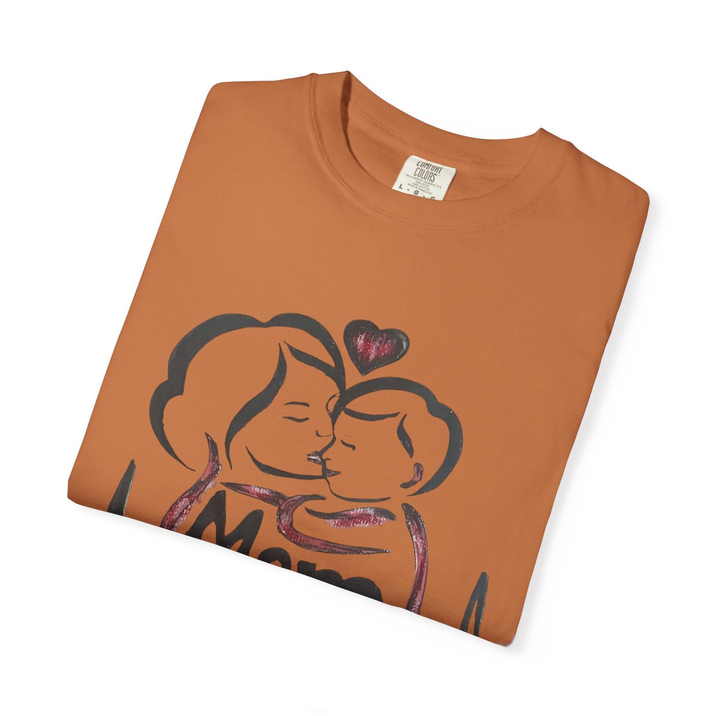 Heartfelt Mom T-Shirt | Cozy Unisex Garment-Dyed Tee, Perfect for Mother's Day, Family Gatherings, Gift for Moms, Love and Connection