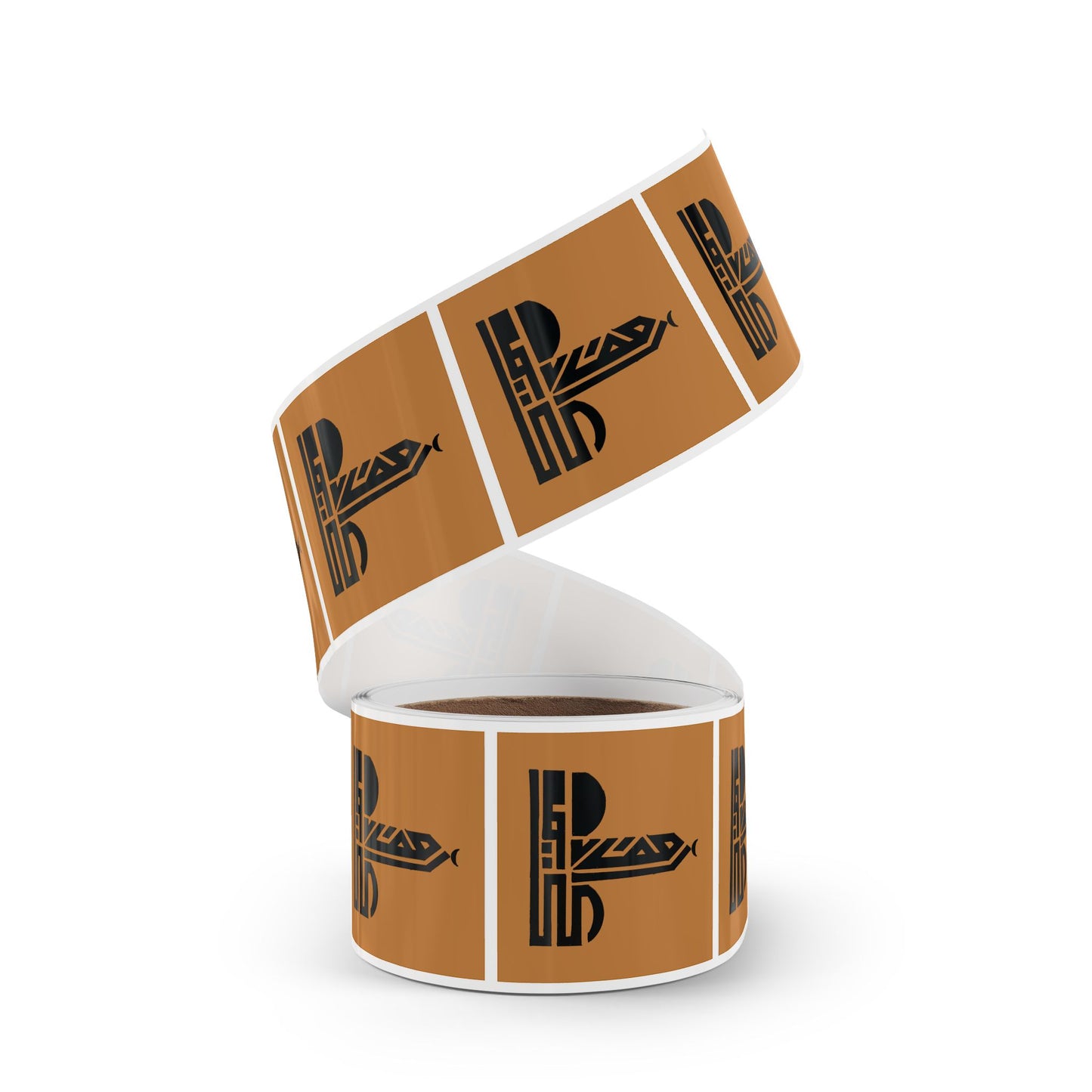 Unique Mosque Design Square Sticker Label Rolls – Perfect for Events & Spiritual Gatherings