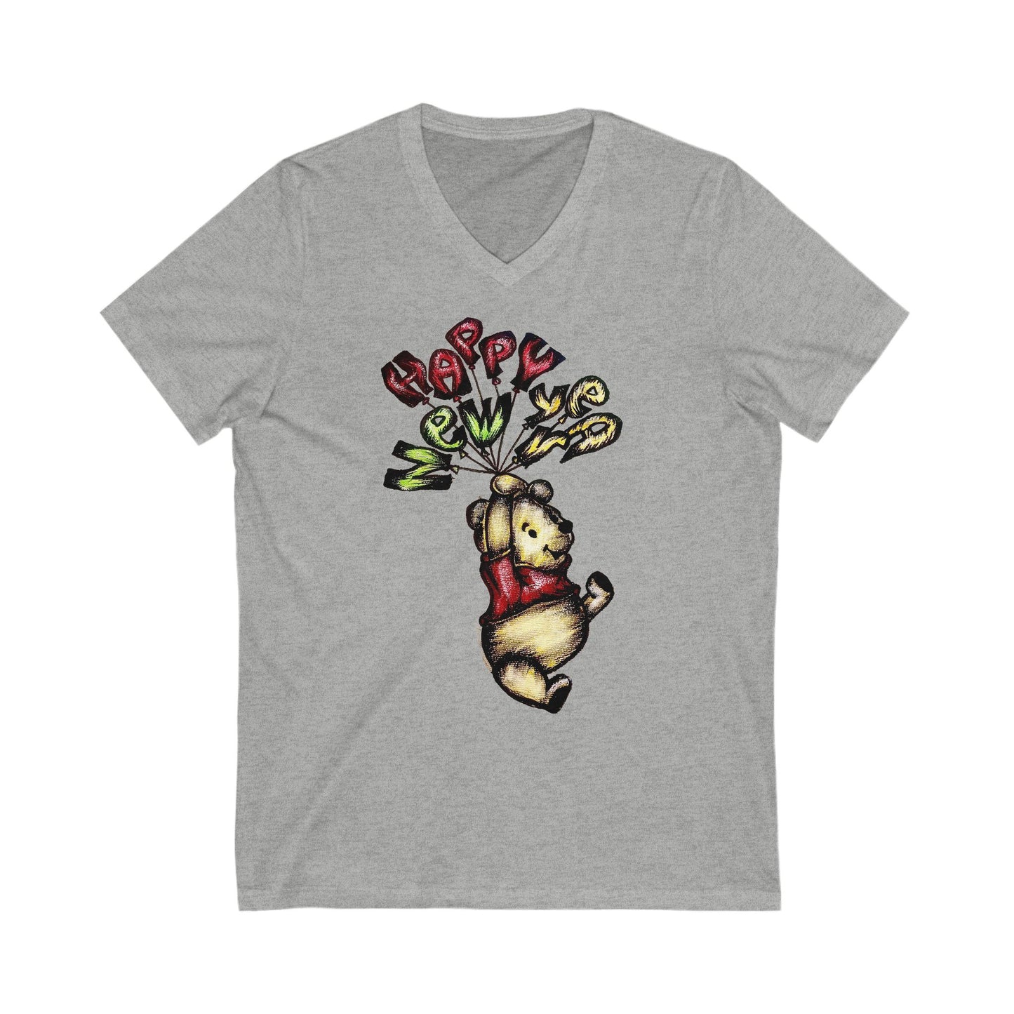 Unisex Jersey Short Sleeve V-Neck Tee