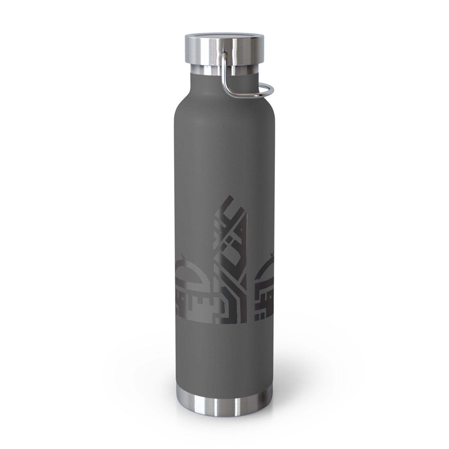 Artistic Copper Vacuum Insulated Bottle - 22oz Travel Flask with Mosque Design