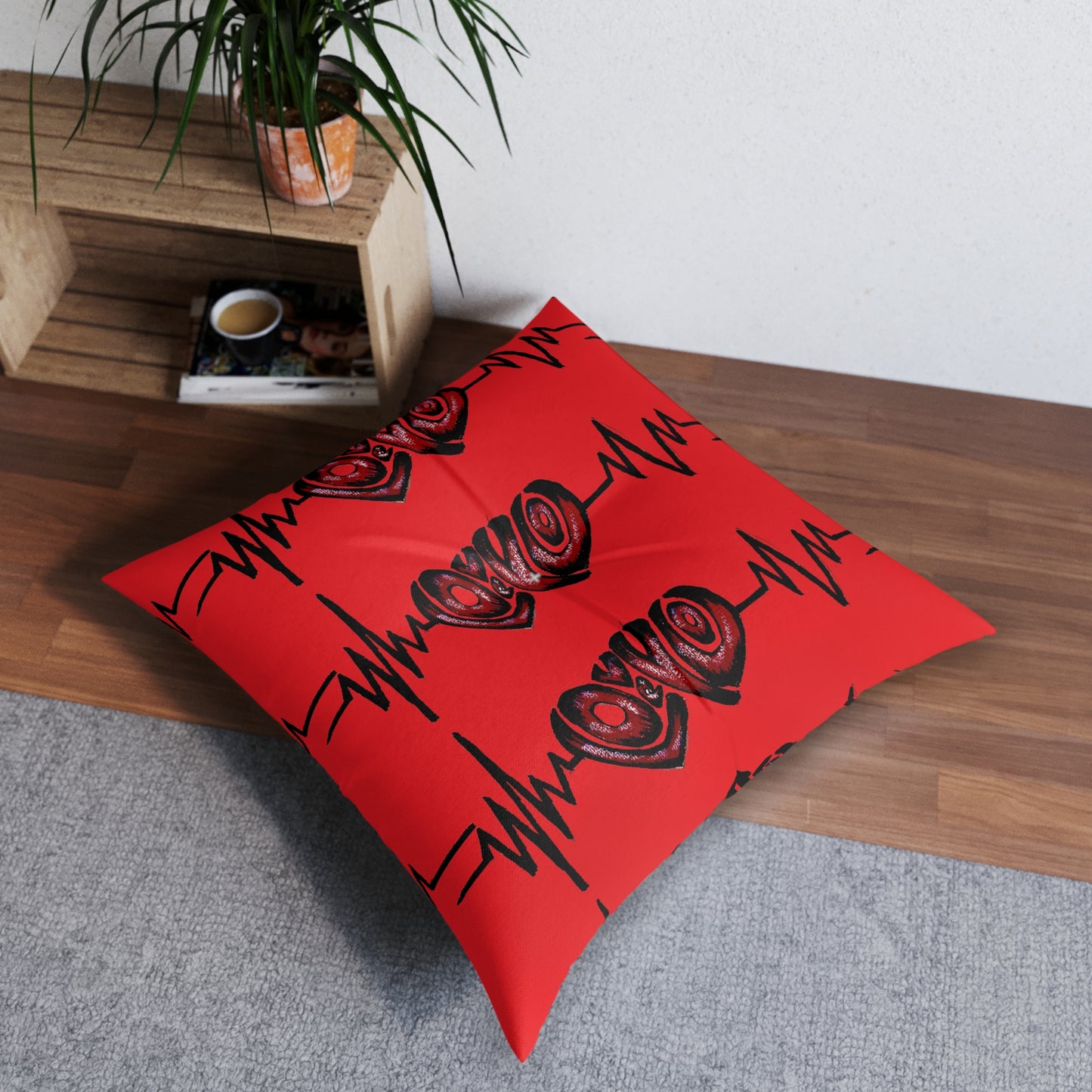 Tufted Floor Pillow, Square