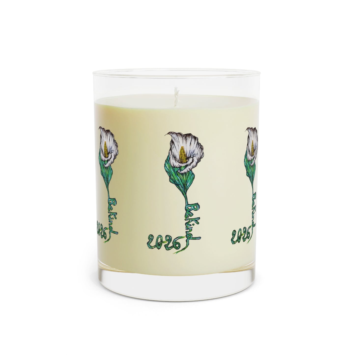Botanical Scented Candle - 11oz Floral Design