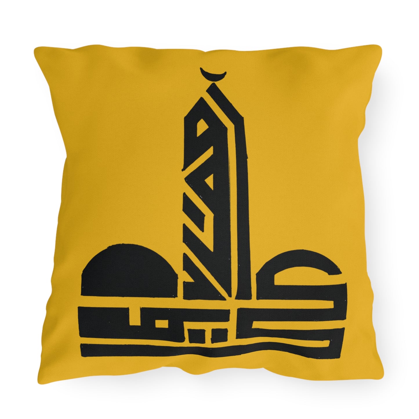 Artistic Outdoor Pillows - Decorative Cushion with Geometric Design for Patio and Garden