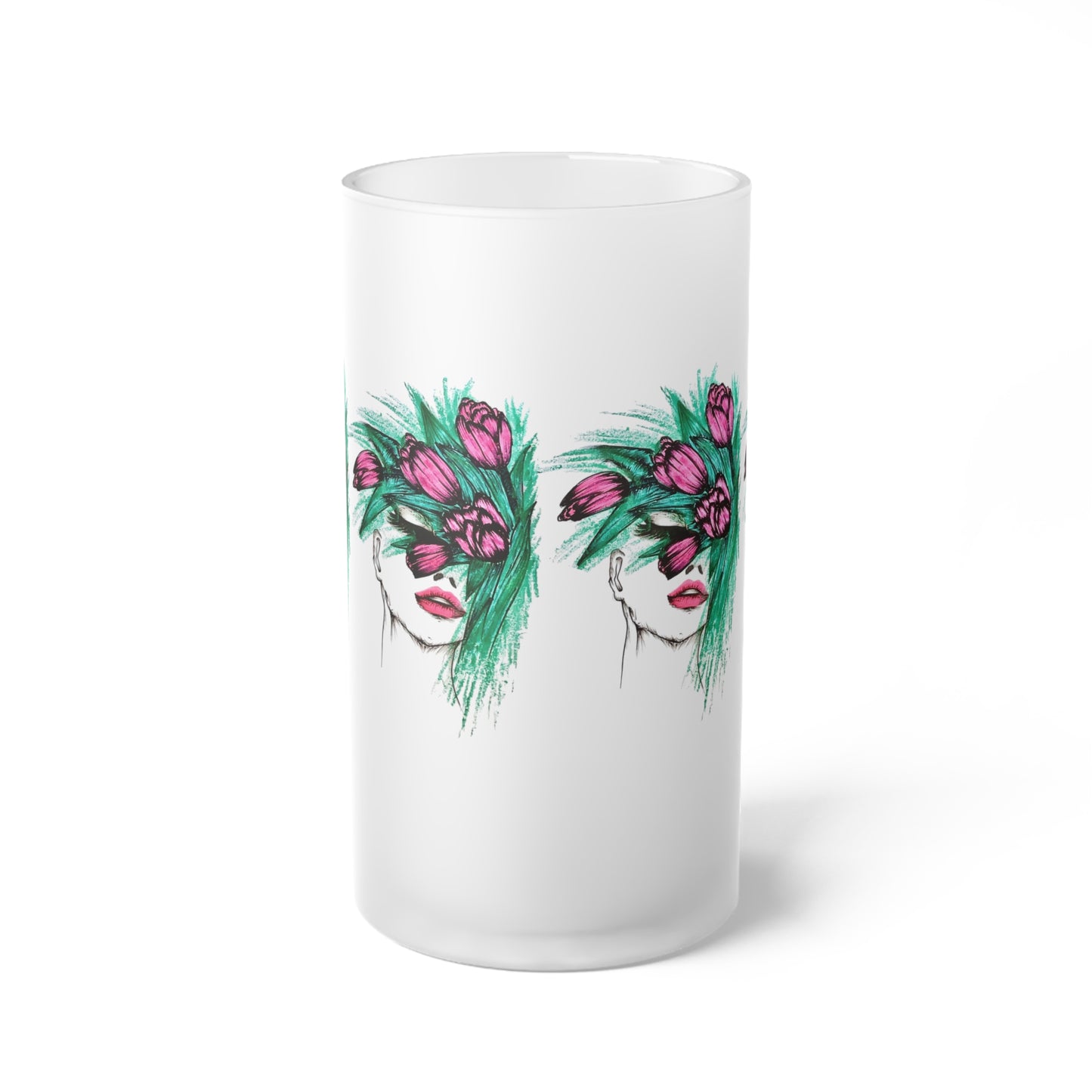 Frosted Glass Beer Mug
