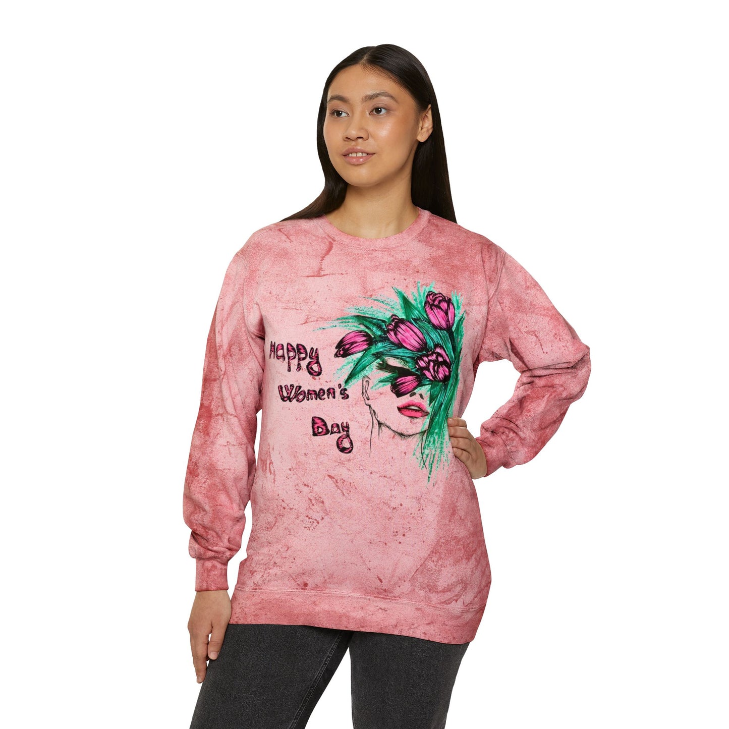 Unisex Color Blast Crewneck Sweatshirt
