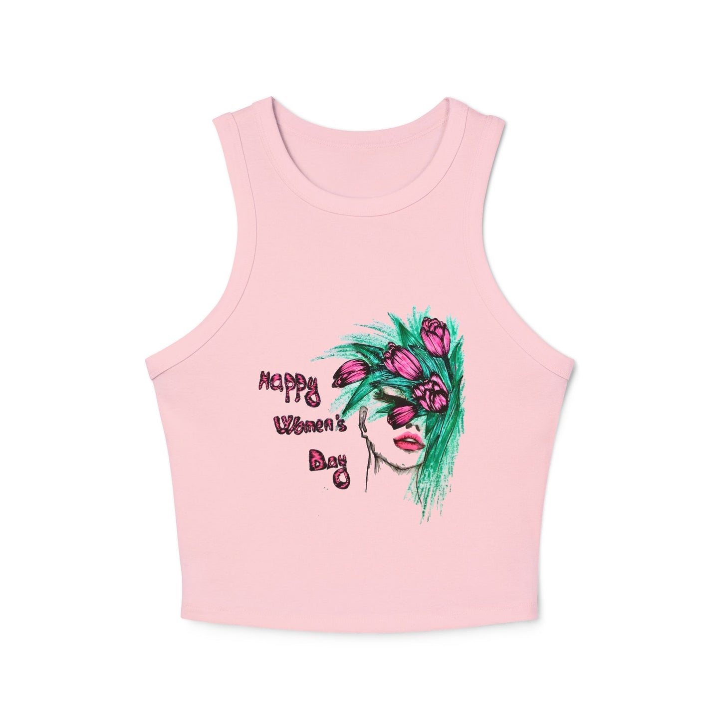 Women's Micro Rib Racer Tank Top