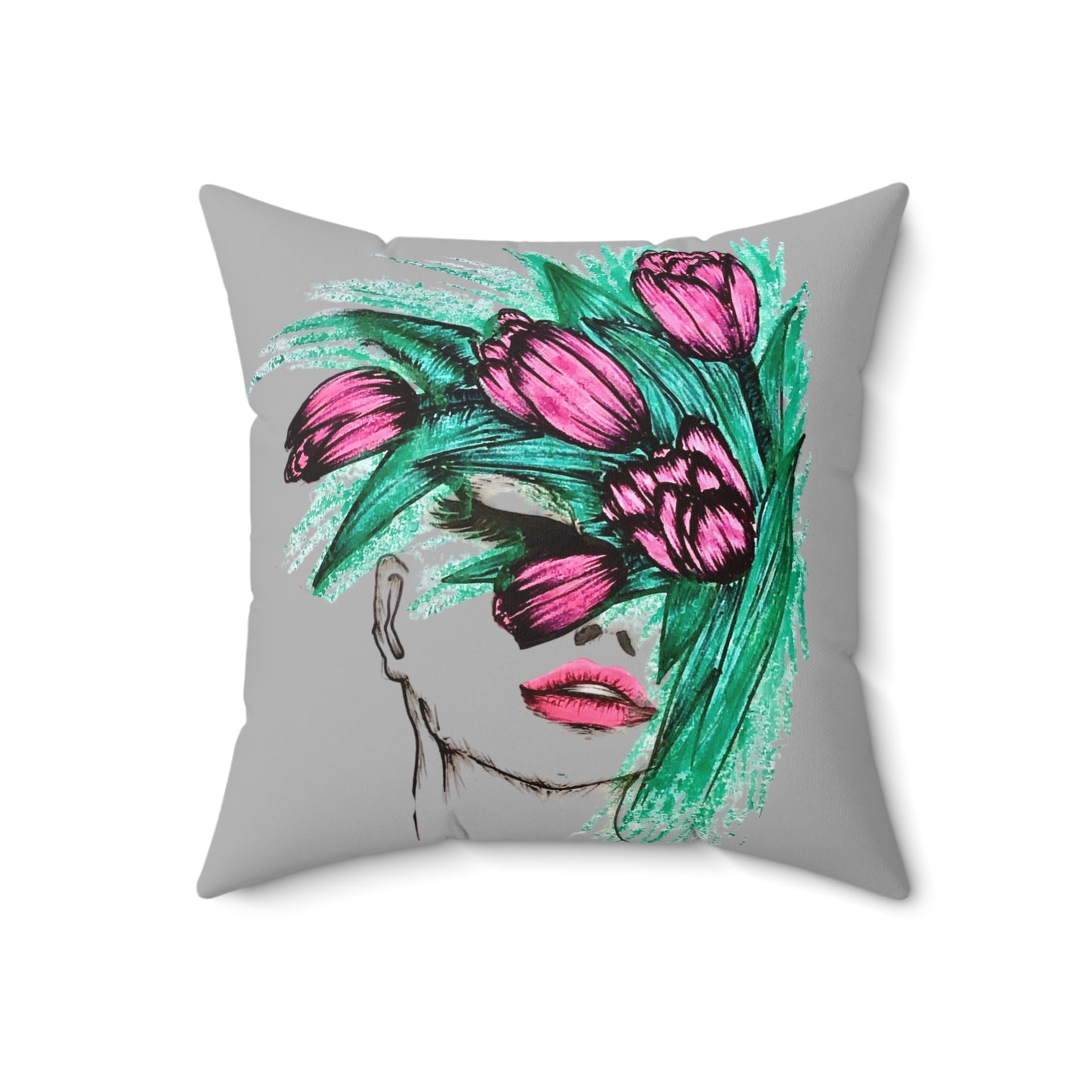 Spun Polyester Square Pillow