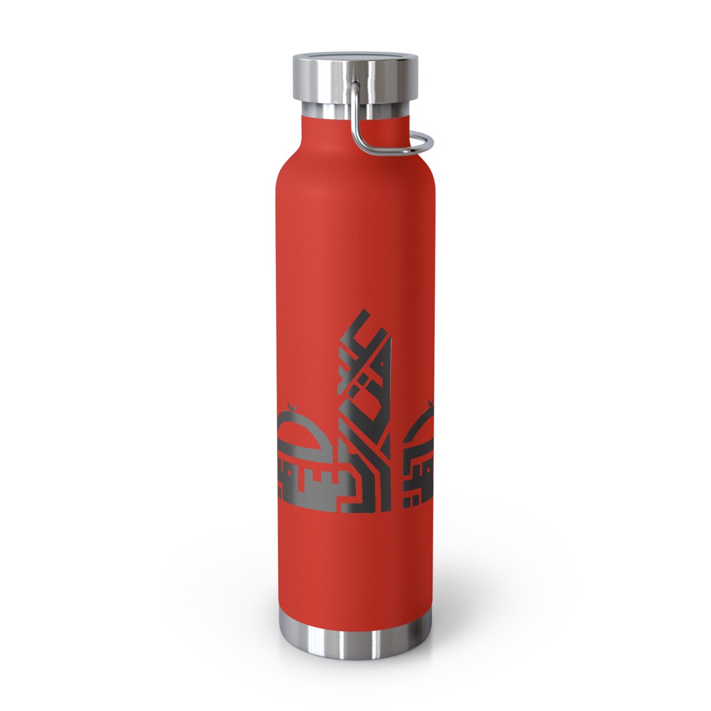 Artistic Copper Vacuum Insulated Bottle - 22oz Travel Flask with Mosque Design