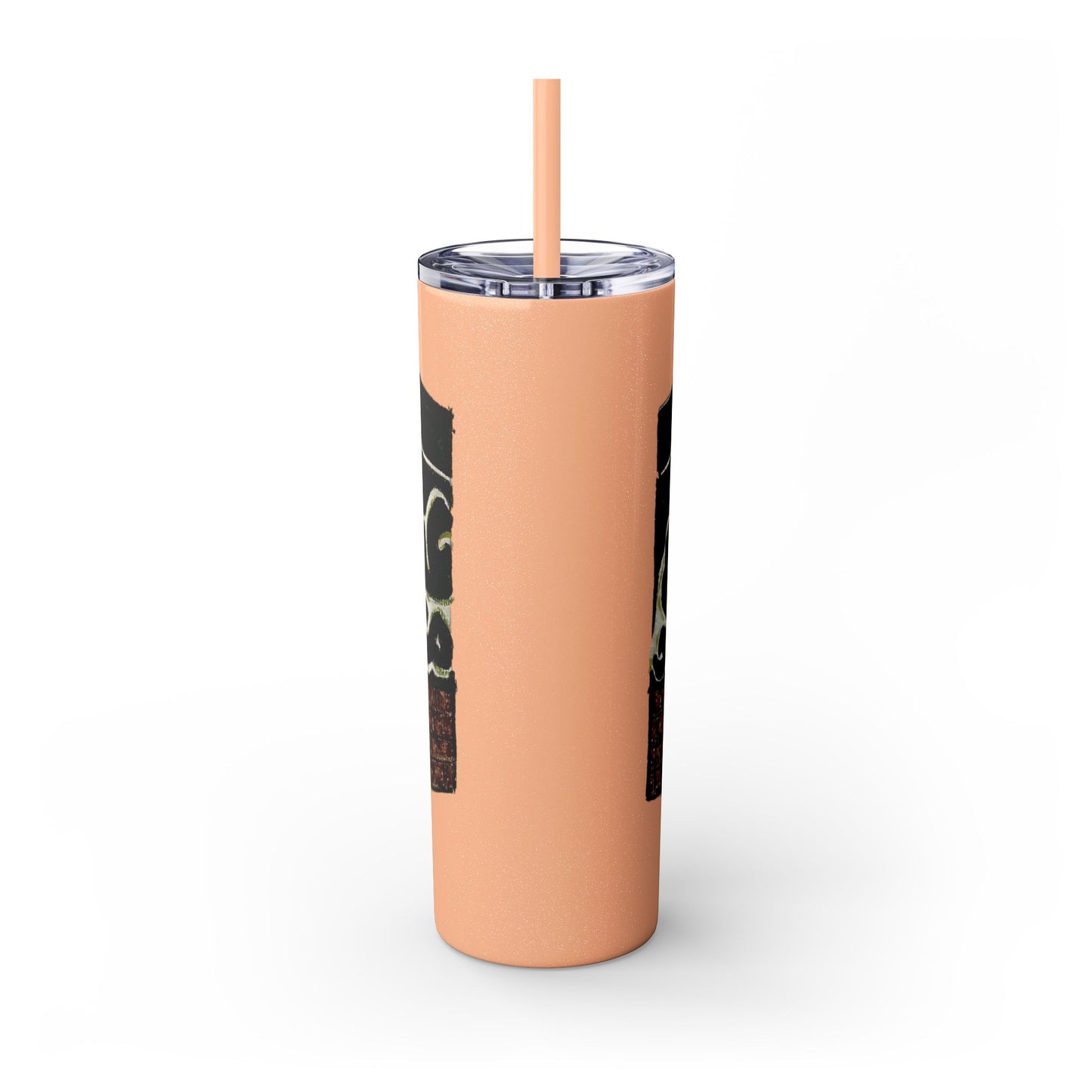 Islamic Skinny Tumbler with Straw - 20oz, Elegant Calligraphy Design