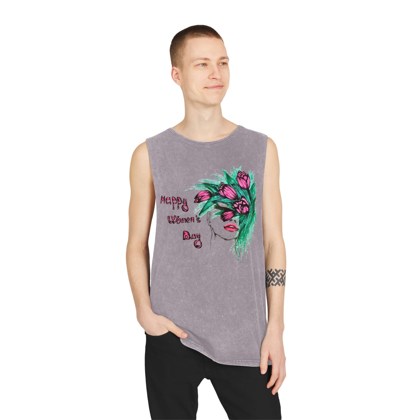 Unisex Stonewash Tank Top