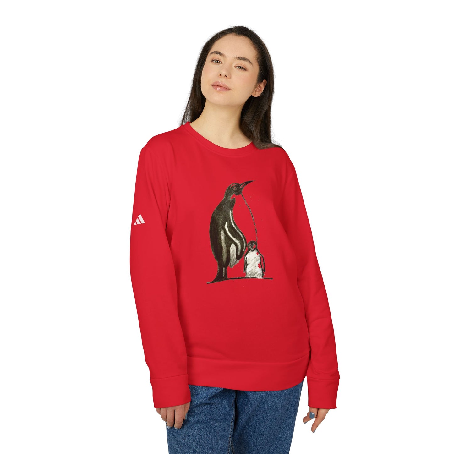 adidas® Unisex Fleece Crewneck Sweatshirt