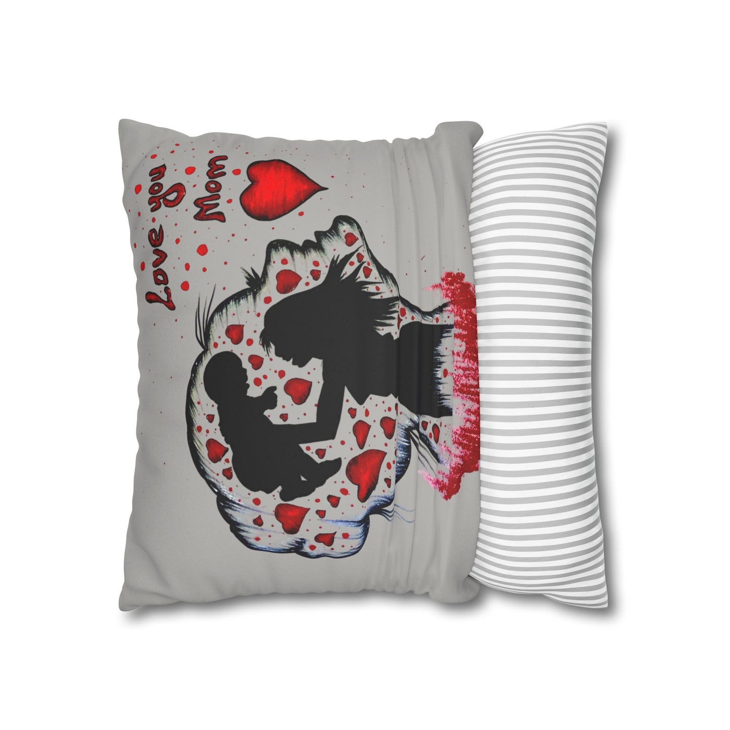 Faux Suede Square Pillowcase
