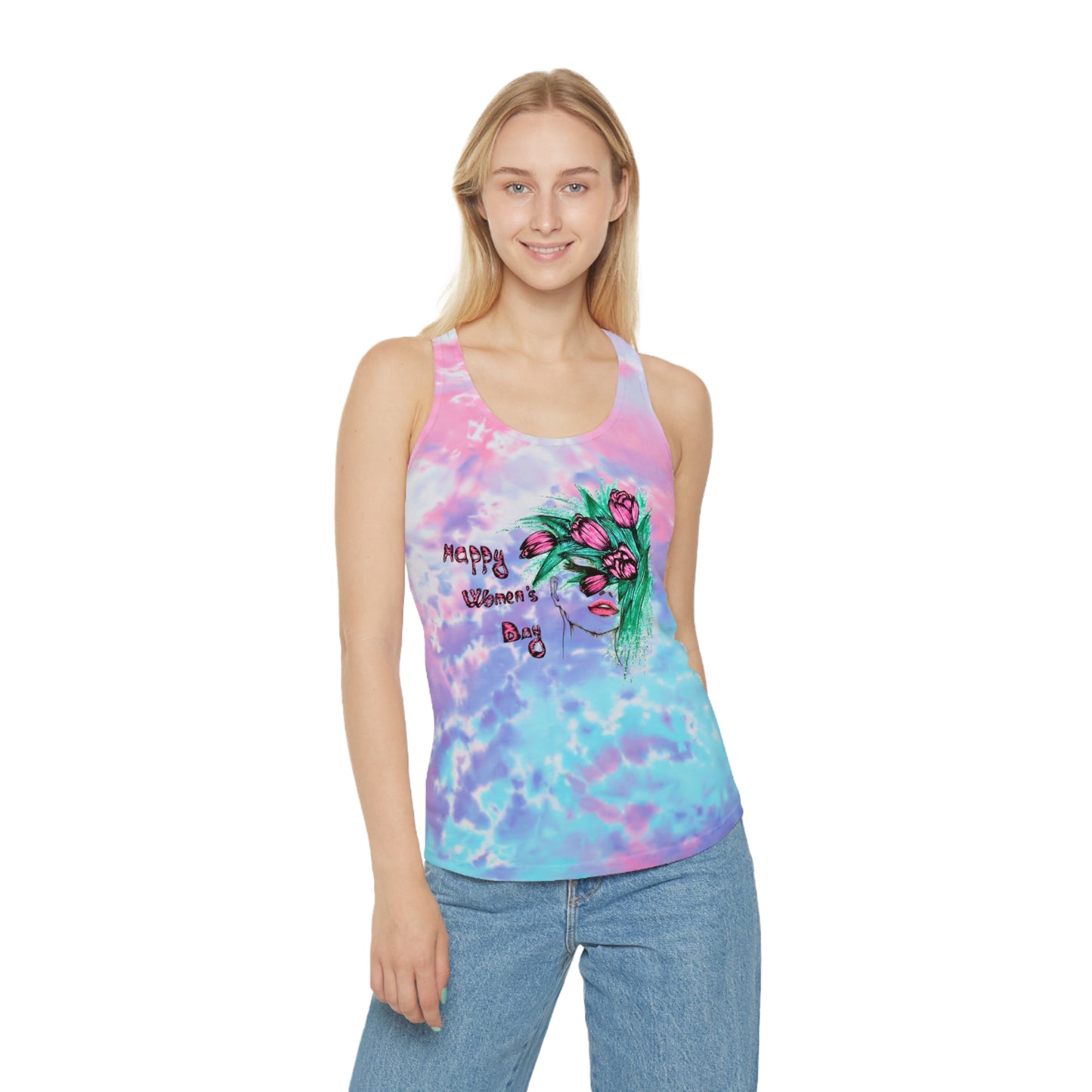 Tie Dye Racerback Tank Top