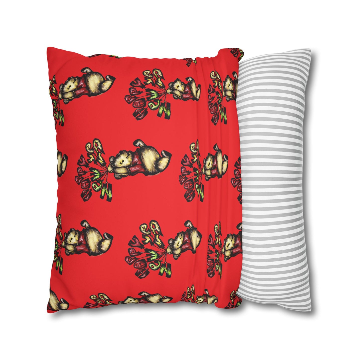 Faux Suede Square Pillowcase