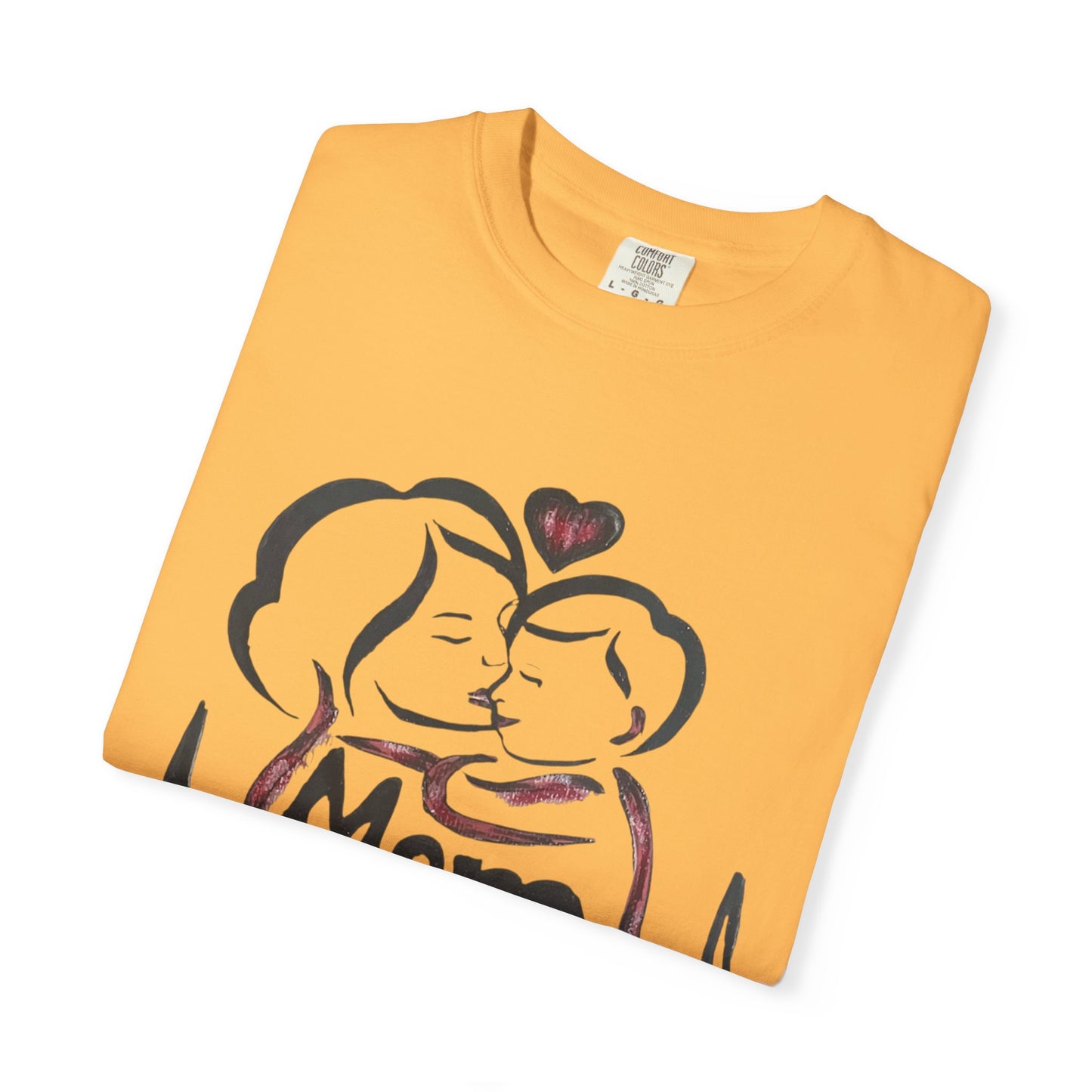 Heartfelt Mom T-Shirt | Cozy Unisex Garment-Dyed Tee, Perfect for Mother's Day, Family Gatherings, Gift for Moms, Love and Connection