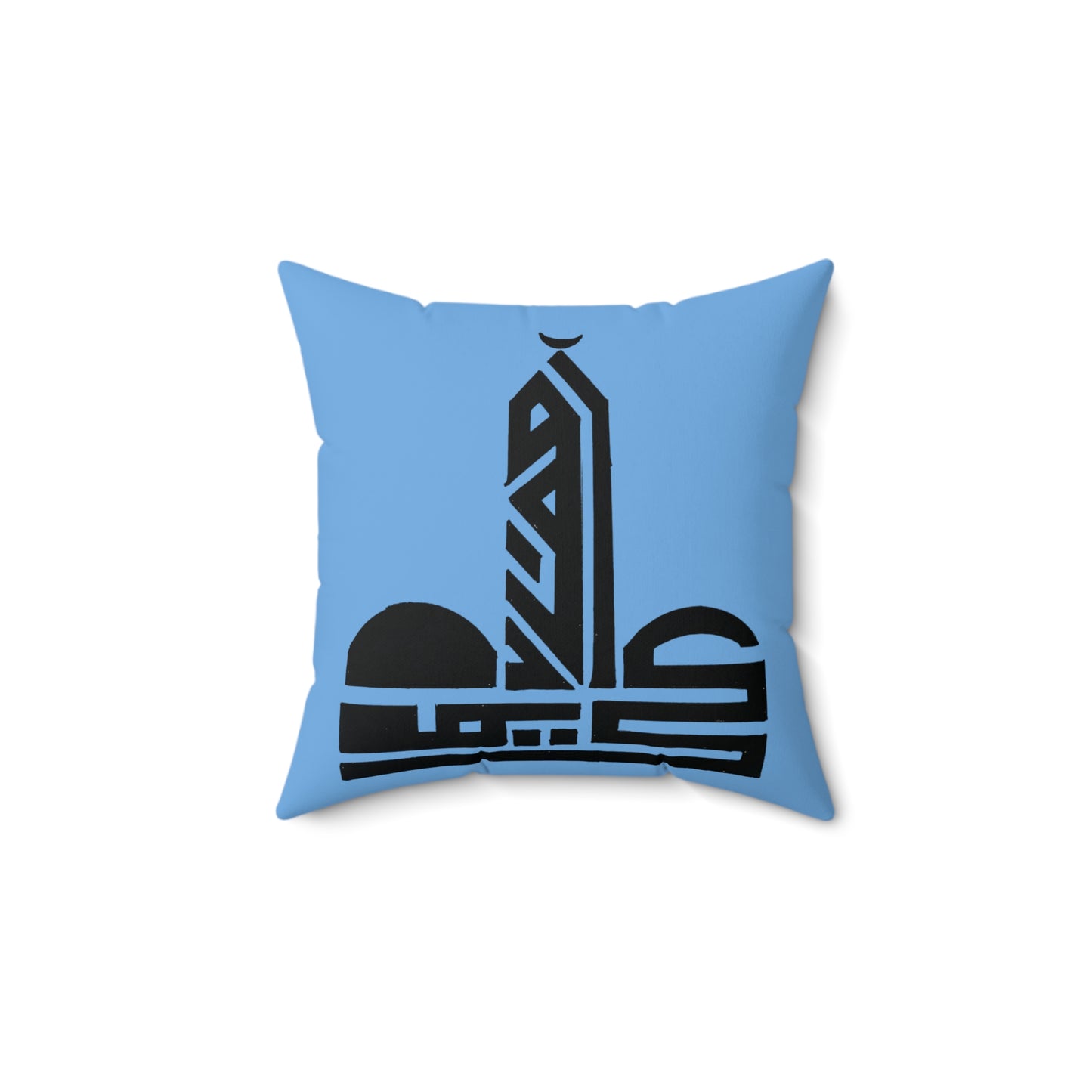 Artistic Faux Suede Square Pillow - Modern Home Decor with Abstract Design