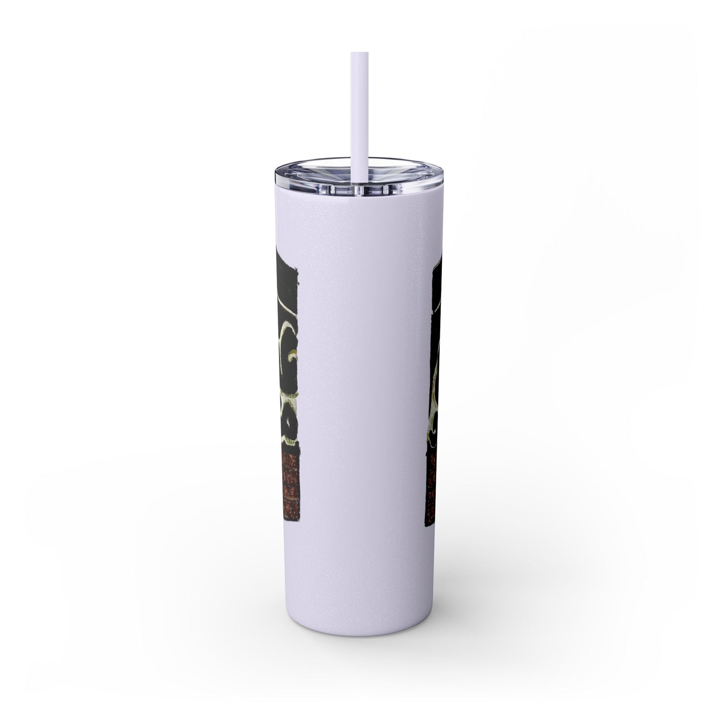 Islamic Skinny Tumbler with Straw - 20oz, Elegant Calligraphy Design