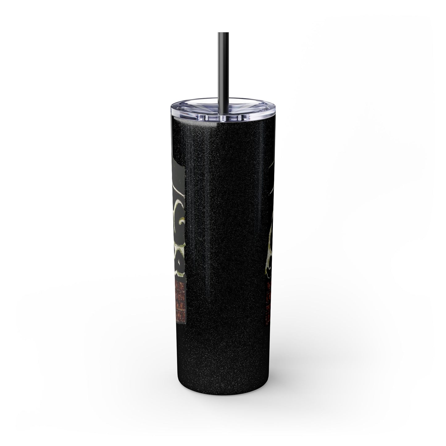 Islamic Skinny Tumbler with Straw - 20oz, Elegant Calligraphy Design