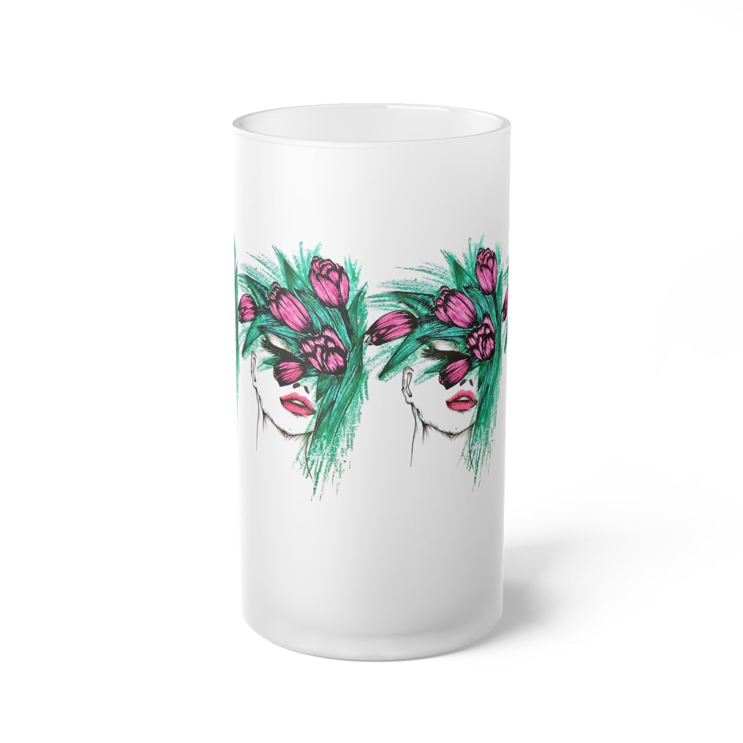 Frosted Glass Beer Mug