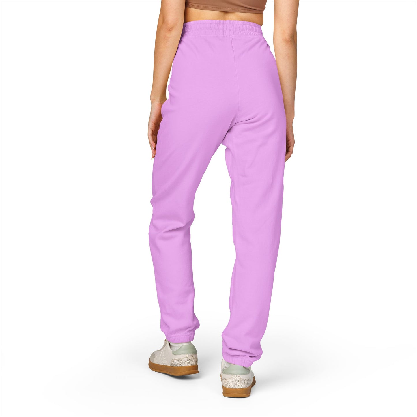 Rose Embroidered Unisex Fleece Sweatpants