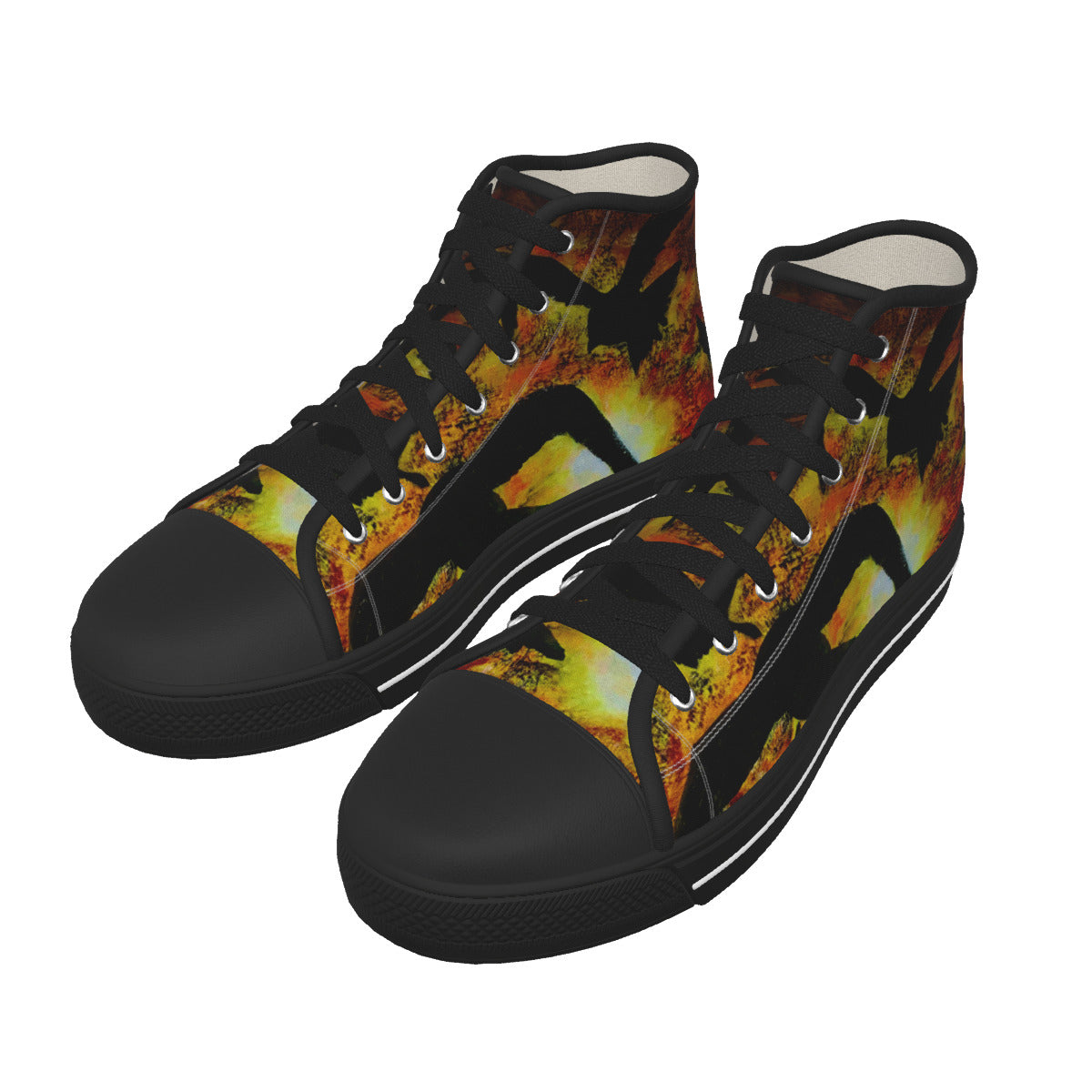 Men's Black Sole Canvas Shoes