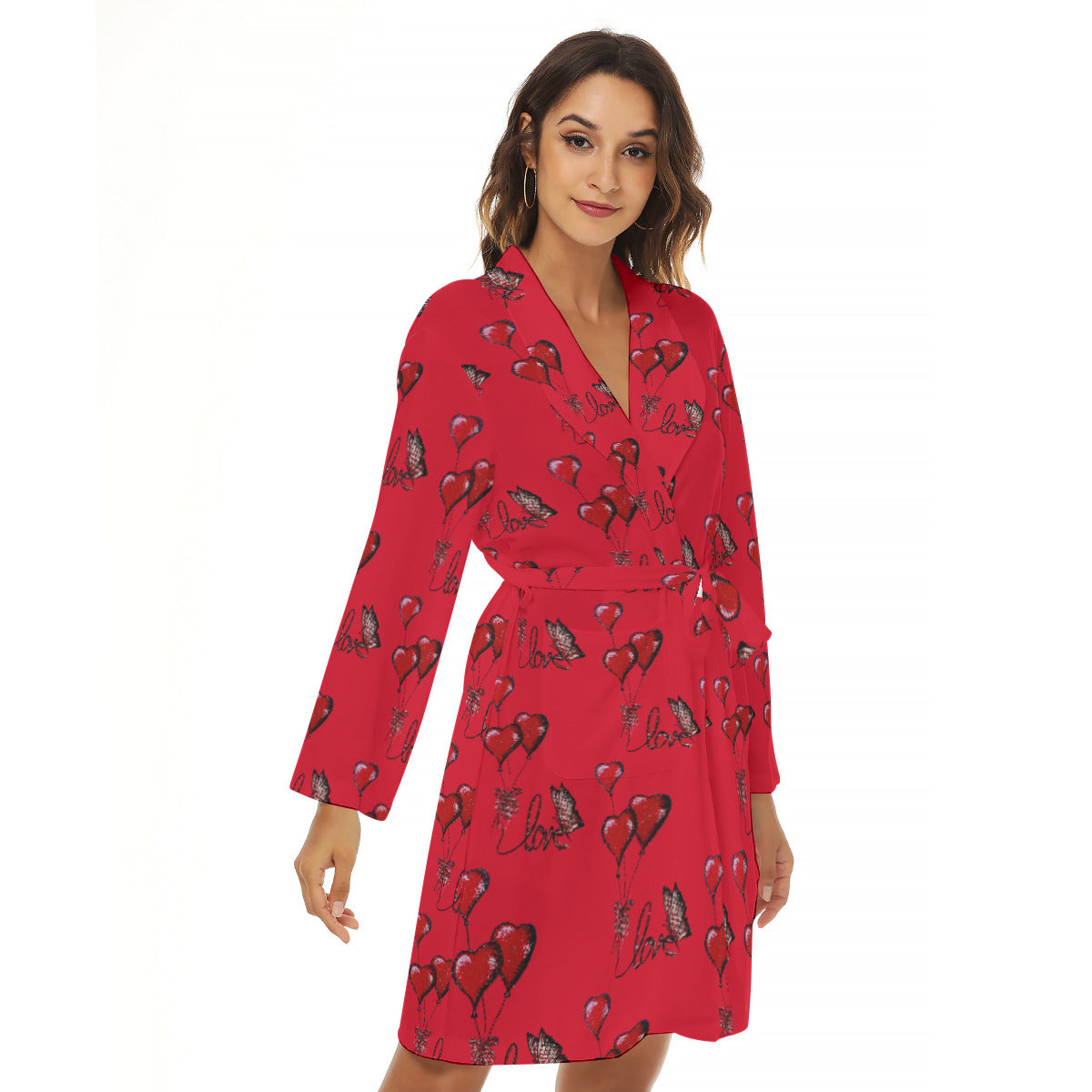 All-Over Print Women's Small Robe