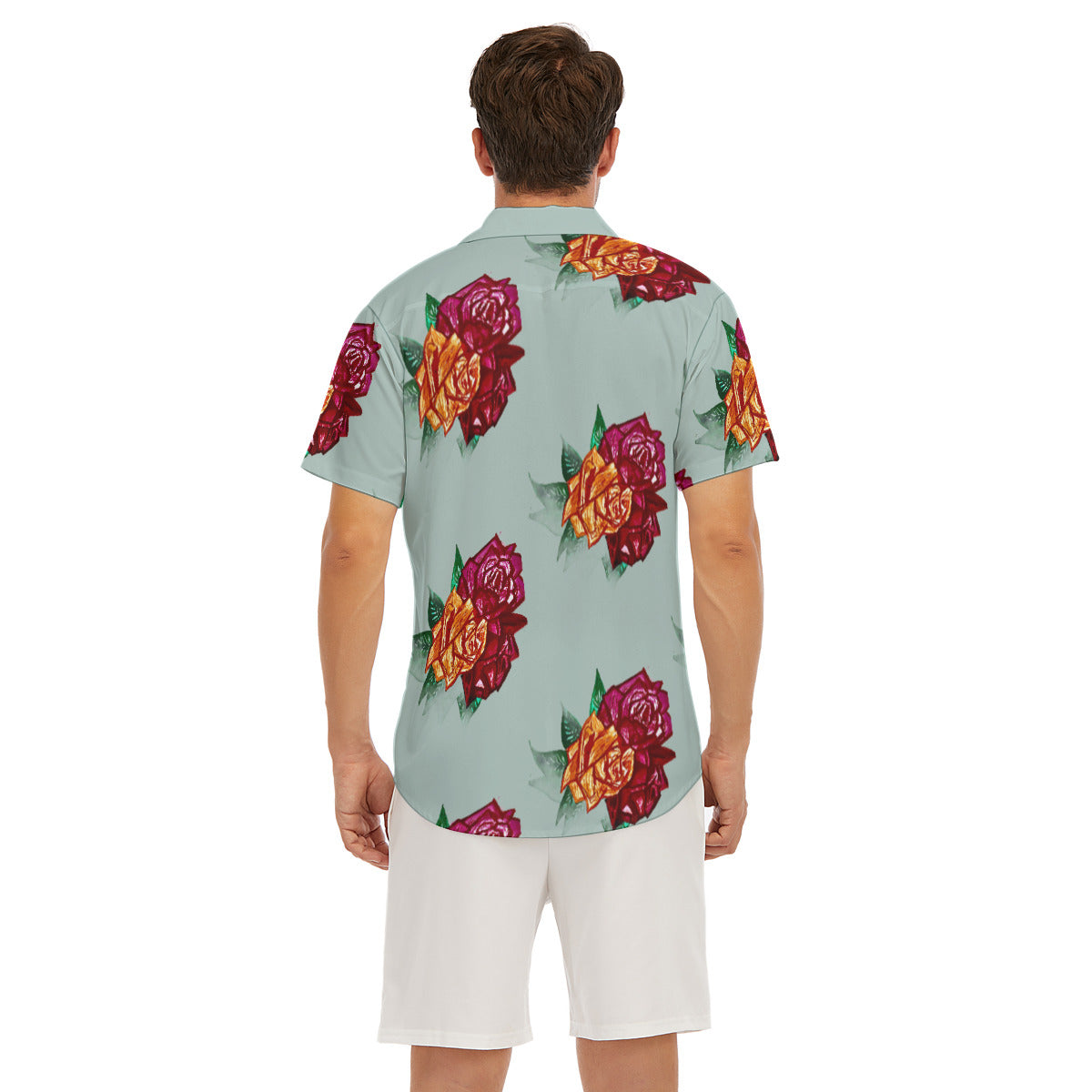 All-Over Print Men's Deep V-neck Short Sleeve T-shirt