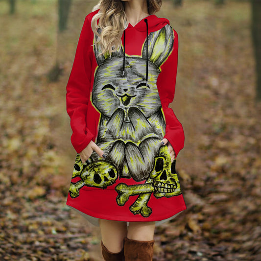 All-Over Print Women's Longline Hoodie Dress