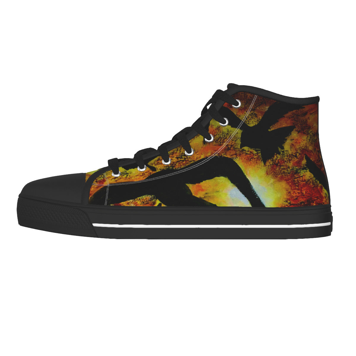 Men's Black Sole Canvas Shoes