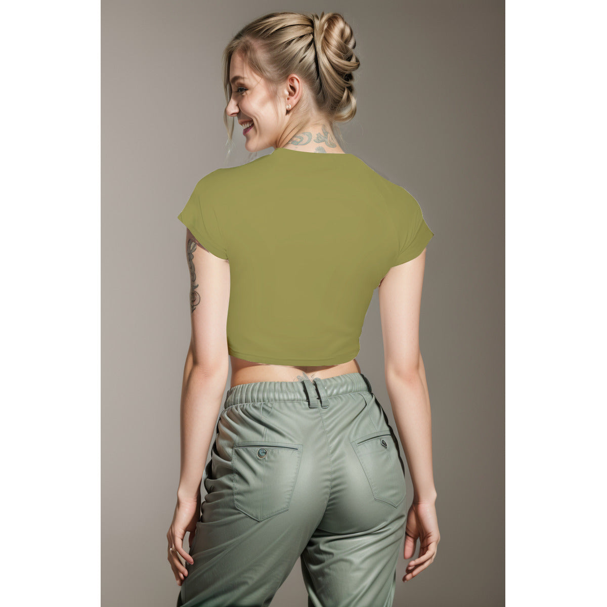 All-Over Print Women's Raglan Cropped T-shirt