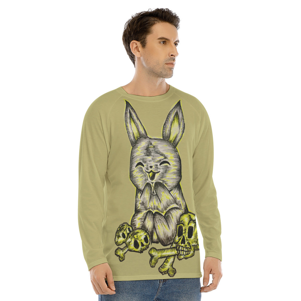 All-Over Print Men's Long Sleeve T-shirt With Raglan Sleeve