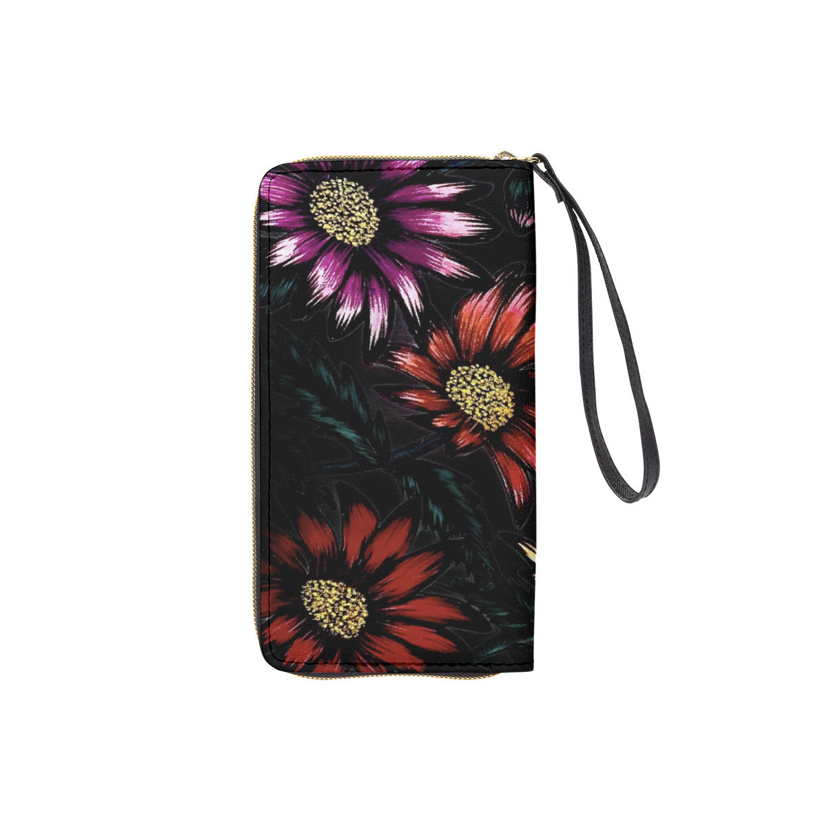 Long Wallet With Black Hand Strap