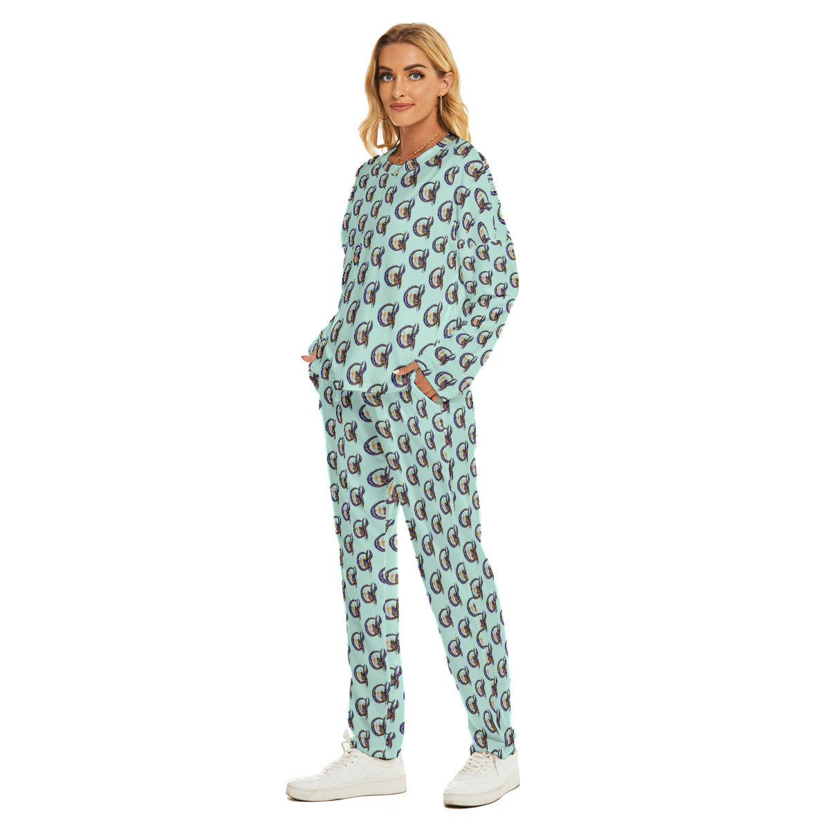 All-Over Print Women's Pajama Suit