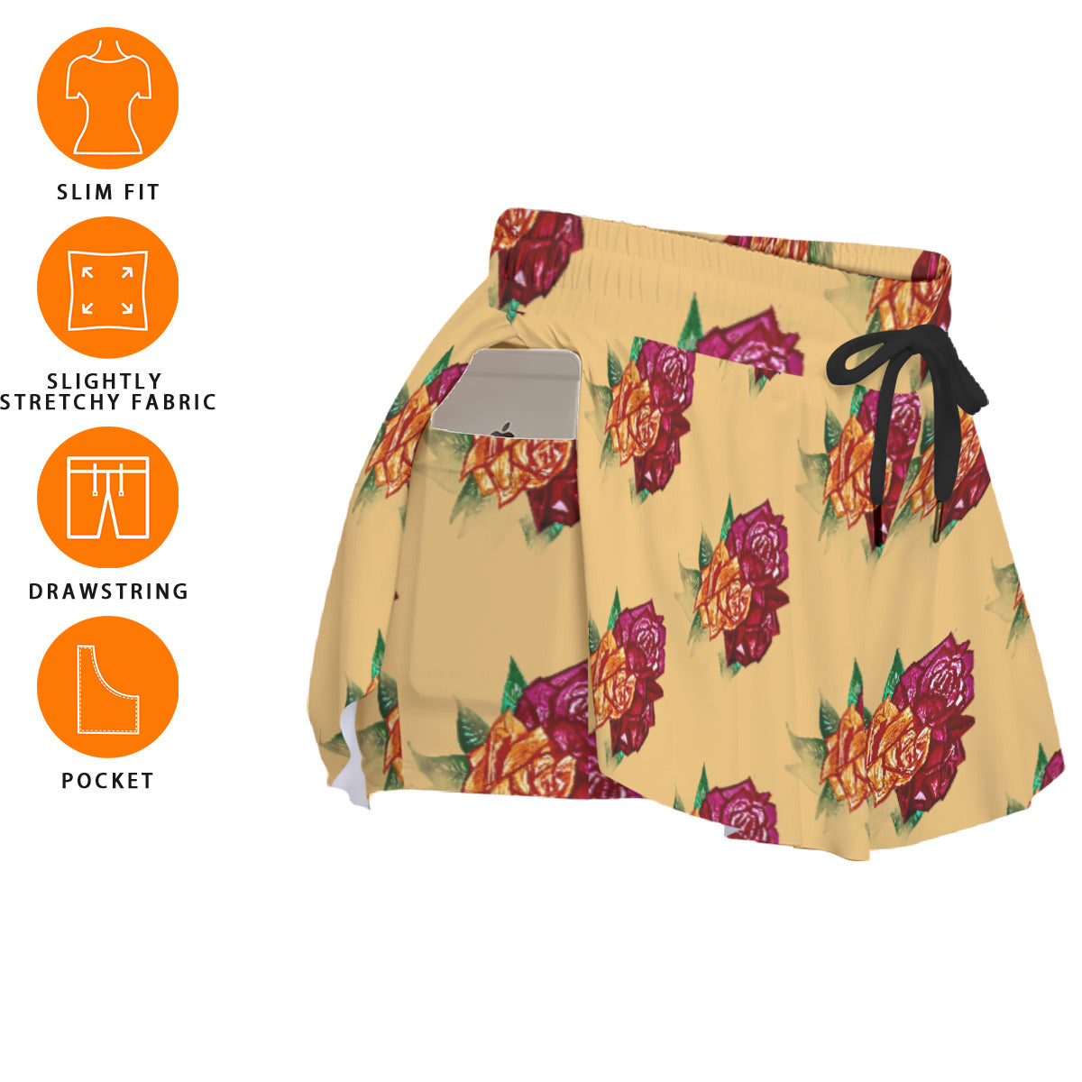 All-Over Print Women's Sport Skorts With Pocket