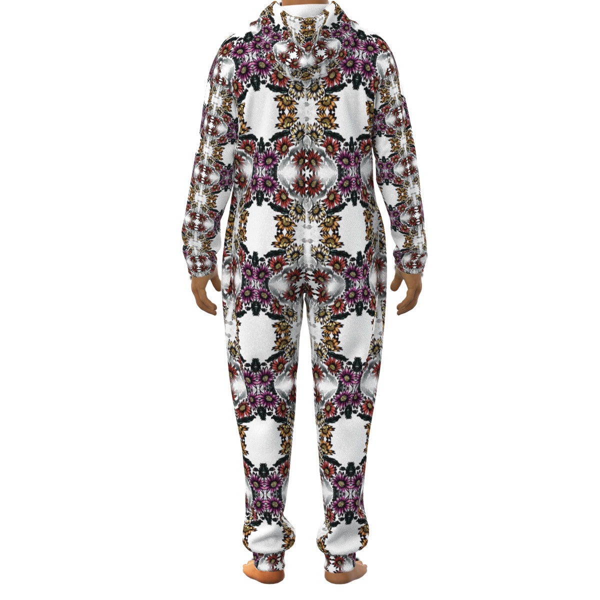 All-Over Print Unisex Thickened Home Jumpsuit