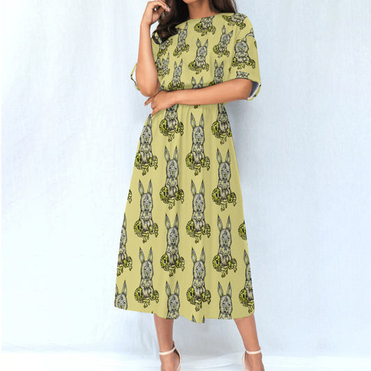 All-Over Print Women's Knee-Length Dress